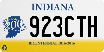 IN license plate 923CTH