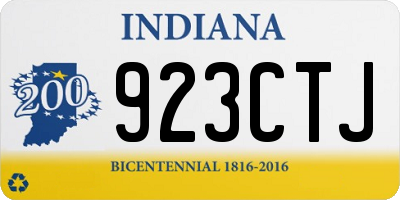 IN license plate 923CTJ