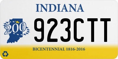 IN license plate 923CTT