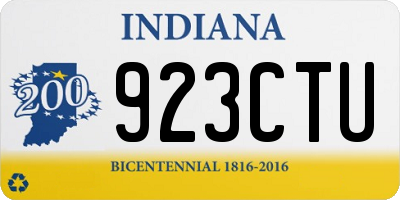 IN license plate 923CTU