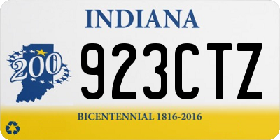 IN license plate 923CTZ