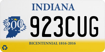 IN license plate 923CUG