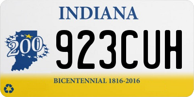IN license plate 923CUH