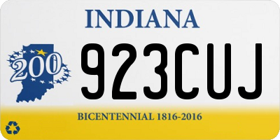 IN license plate 923CUJ