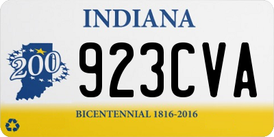 IN license plate 923CVA
