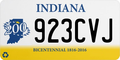 IN license plate 923CVJ