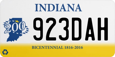 IN license plate 923DAH