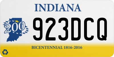 IN license plate 923DCQ
