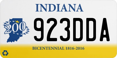 IN license plate 923DDA