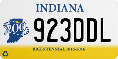 IN license plate 923DDL
