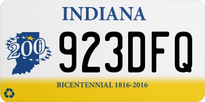 IN license plate 923DFQ