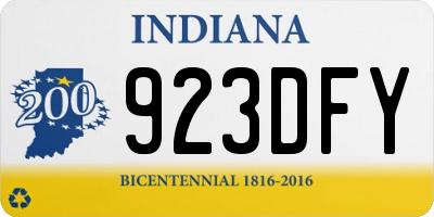 IN license plate 923DFY