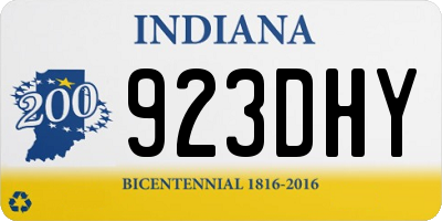IN license plate 923DHY