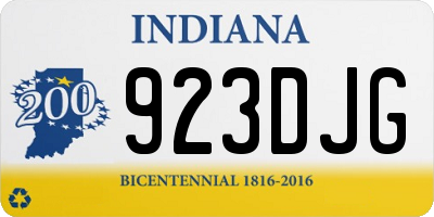 IN license plate 923DJG