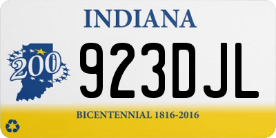 IN license plate 923DJL