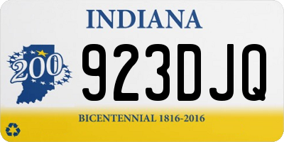 IN license plate 923DJQ
