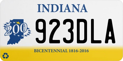 IN license plate 923DLA