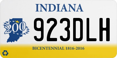 IN license plate 923DLH