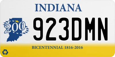 IN license plate 923DMN