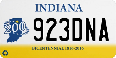 IN license plate 923DNA
