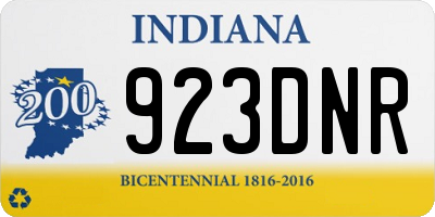 IN license plate 923DNR