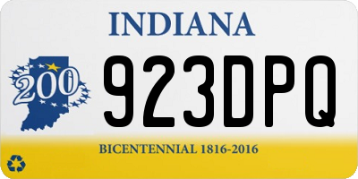 IN license plate 923DPQ
