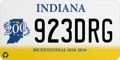 IN license plate 923DRG