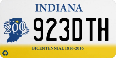 IN license plate 923DTH