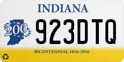IN license plate 923DTQ
