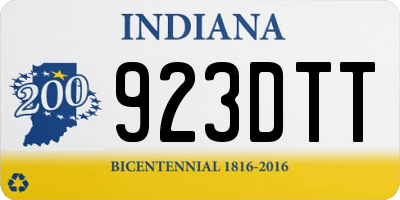 IN license plate 923DTT