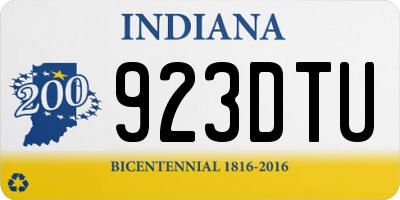 IN license plate 923DTU