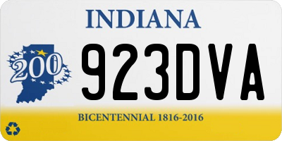 IN license plate 923DVA