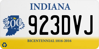 IN license plate 923DVJ