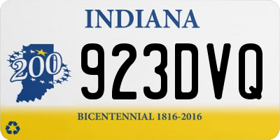 IN license plate 923DVQ