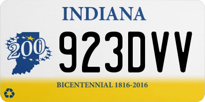 IN license plate 923DVV