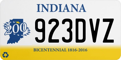 IN license plate 923DVZ