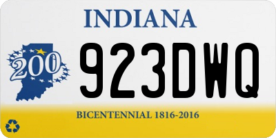 IN license plate 923DWQ