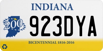 IN license plate 923DYA