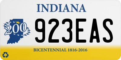 IN license plate 923EAS
