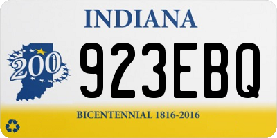 IN license plate 923EBQ
