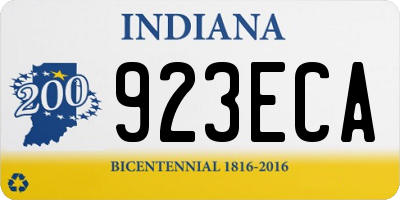 IN license plate 923ECA