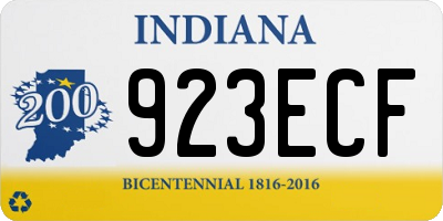 IN license plate 923ECF