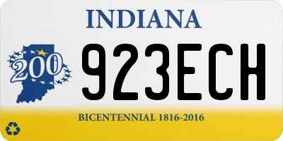 IN license plate 923ECH
