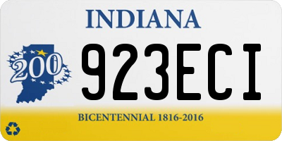 IN license plate 923ECI