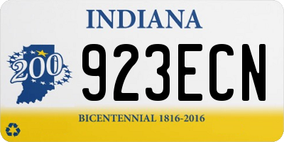 IN license plate 923ECN