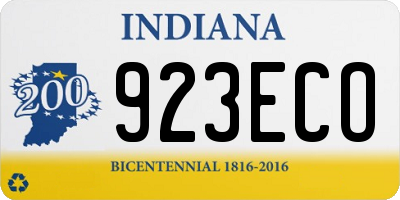 IN license plate 923ECO
