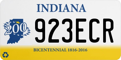 IN license plate 923ECR
