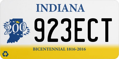 IN license plate 923ECT