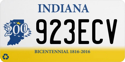IN license plate 923ECV