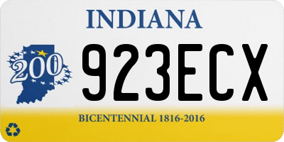 IN license plate 923ECX